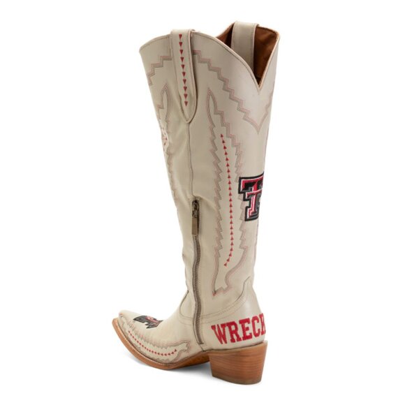 VACCARI BOOTS Mexico Leather Texas Tech Madison Tall Western Boots - Picture 2 of 2